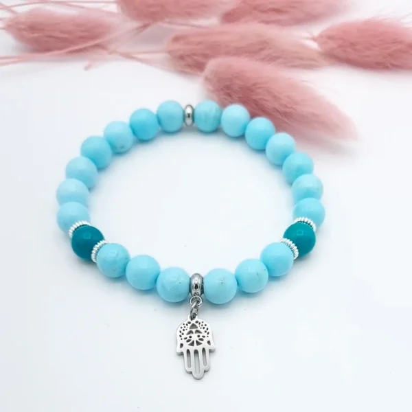 Bracelet Howlite bleu - Image 2