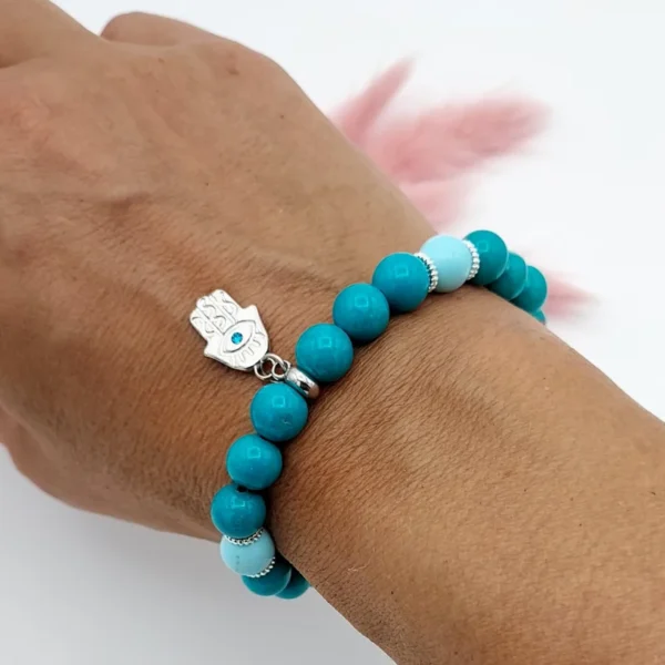 Bracelet Howlite bleu - Image 3