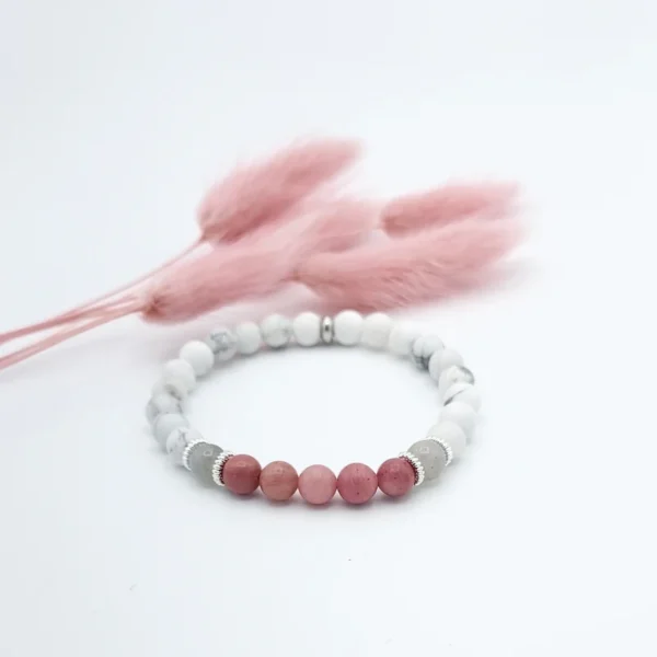 Bracelet Howlite mat 6MM