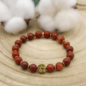 Bracelet Jaspe rouge 8MM